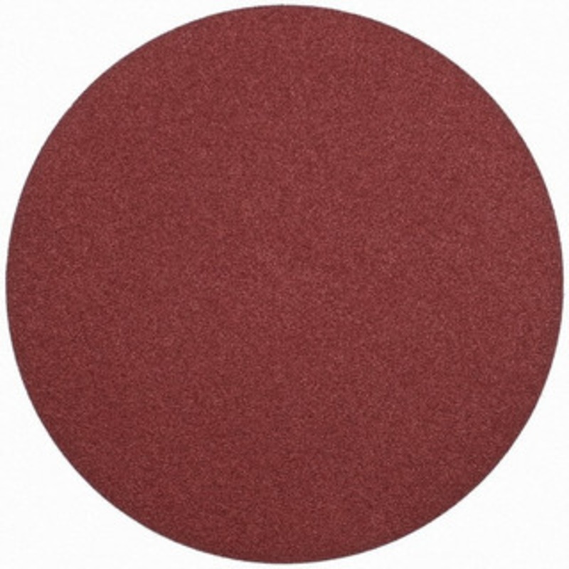 Merit Abrasives 24 Diam, 36 Grit Aluminum Oxide Adhesive PSA Disc Very Coarse, Black, Cloth Backing, Flexible 08834174016 – 72384001