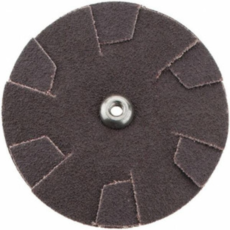 Merit Abrasives 80 Grit, 2-1/2 Diam, Flexible Slotted Overlap Disc 8-32 Eyelet Size, Coated Aluminum Oxide, Medium Grade, 4 Layers 08834184444 – 72391394