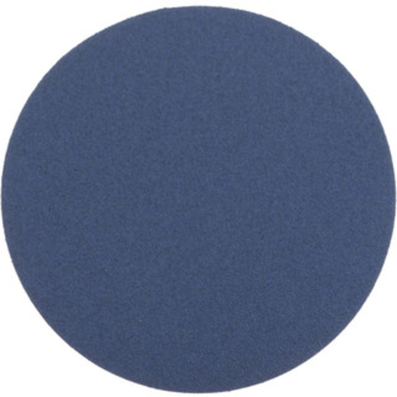 Norton 12 Diam, 50 Grit Zirconia Alumina Adhesive PSA Disc Coarse Grade, Blue, Y Weighted Backing, Flexible 66261138321 – 98850886
