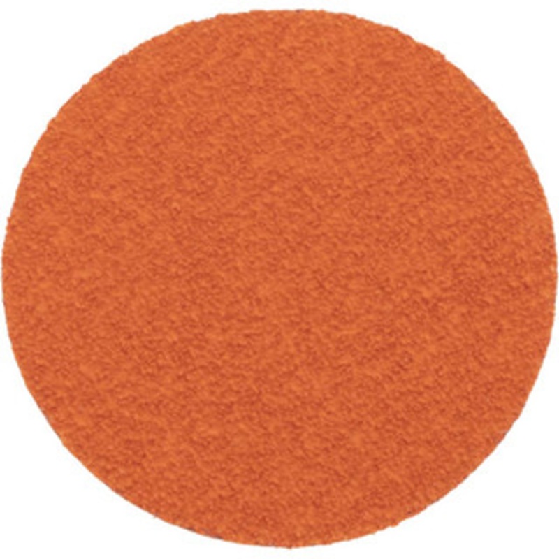 Norton 3 50 Grit Ceramic Quick Change Disc Type R Attachment, Coarse Grade, Orange, Coated, Cloth Backing, Speed-Lok TR Compatible 66261162330 – 83833681