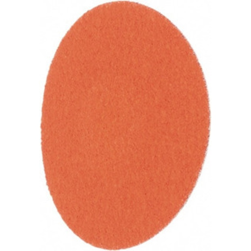 Norton 3 80 Grit Ceramic Alumina Quick Change Disc Type R Attachment, Medium Grade, Orange, Coated, Polyester Backing, Speed-Lok TR Compatible 63642595493 – 30643993