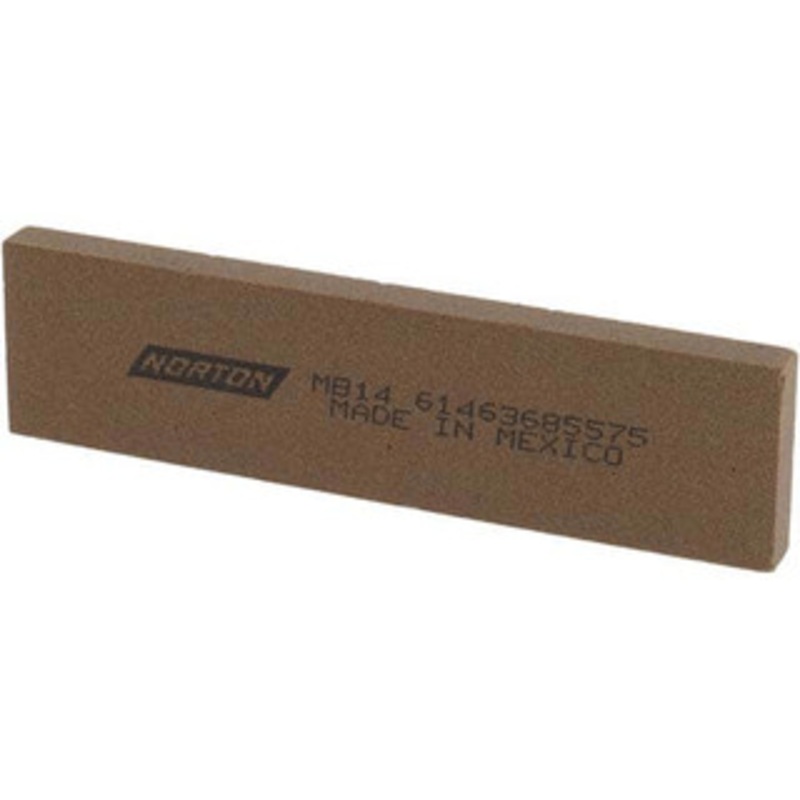 Norton 4 Long x 1 Wide x 1/4 Thick, Aluminum Oxide Sharpening Stone Rectangle, Medium Grade 61463685575 – 05139399