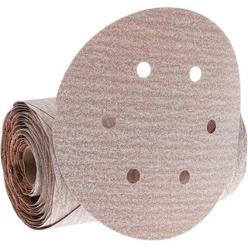 Norton 6 Diam, 120 Grit Aluminum Oxide Adhesive PSA Disc Medium Grade, Natural, B Weighted Backing, Flexible 66261131513 – 02939940