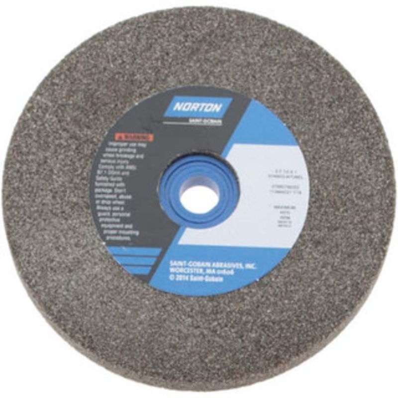 Norton 60/80 Grit Aluminum Oxide Bench & Pedestal Grinding Wheel 5 Diam x 1 Hole x 1/2 Thick, 4970 Max RPM, Medium Grade 07660788202 – 75941153