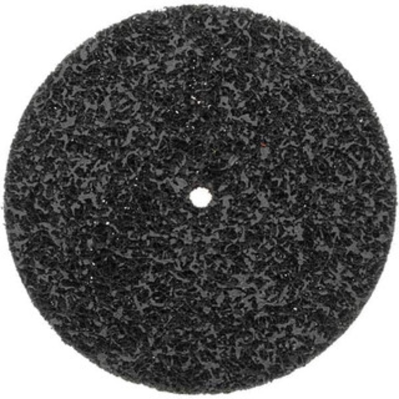 Norton 8 Extra Coarse Grade Silicon Carbide Deburring Disc 1/2 Center Hole, Arbor Connection, Black, 6,000 Max RPM 63642585704 – 70469275