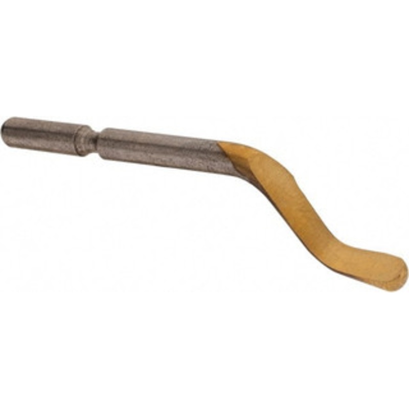 Shaviv Left-Handed High Speed Steel Deburring Swivel Blade Hooked Blade Cross Section, Use on Hole Edge & Straight Edge Surfaces 151-00022 – 51538445
