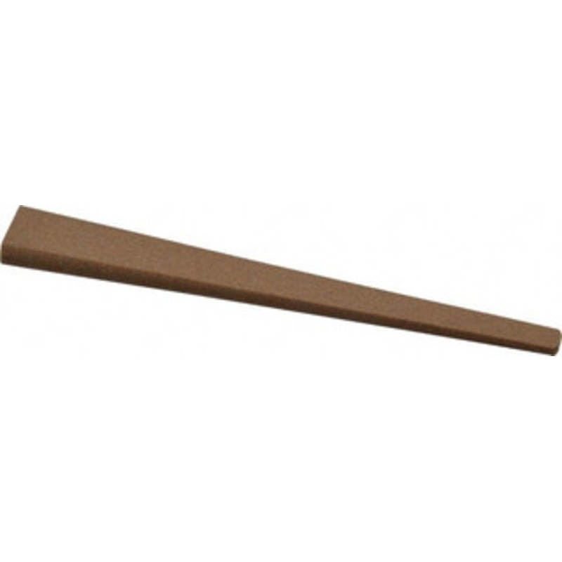 Made in USA 1/2 Wide x 4 OAL, Aluminum Oxide Sharpening Stone Oval Tapered, Medium Grade, 220 Grit U313A – 05113139