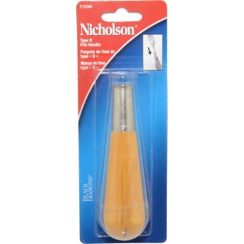 Nicholson 4-7/8 Long x 1-5/16 Diam File Handle For Use with 10 & 12 Files 21526N – 05331020