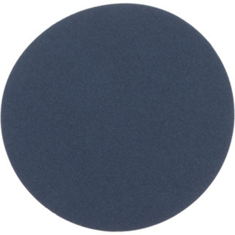 Norton 10 Diam, 80 Grit Zirconia Alumina Adhesive PSA Disc Coarse Grade, Blue, Y Weighted Backing, Flexible 66261138317 – 94357191