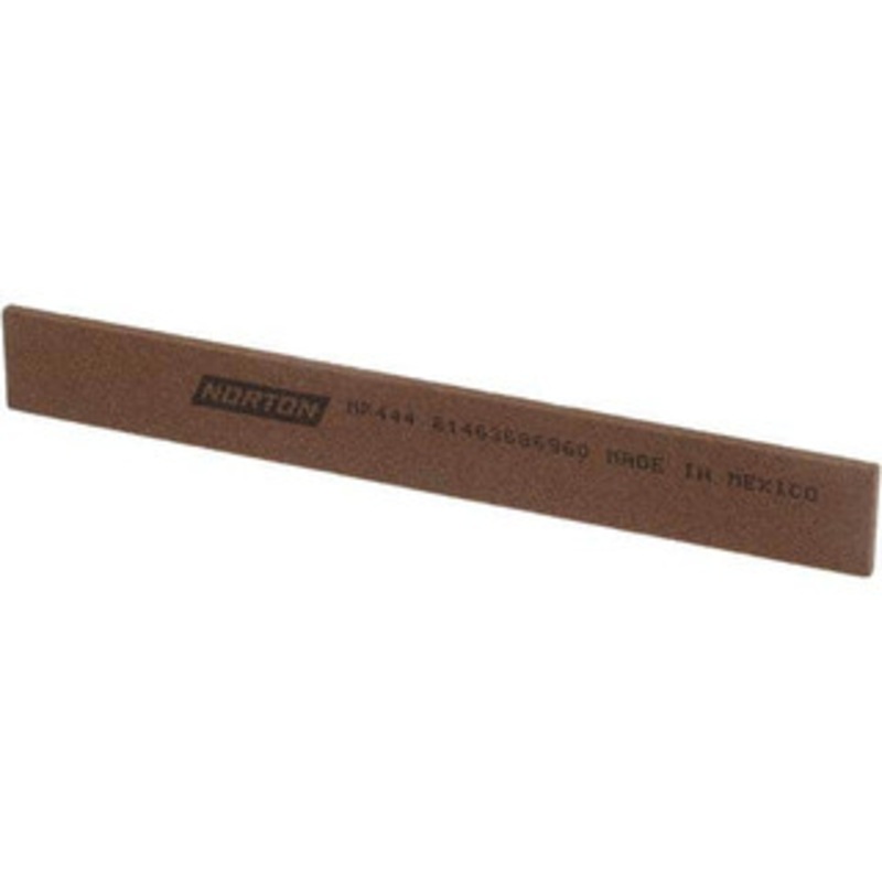 Norton 4 Long x 1/2 Wide x 1/16 Thick, Aluminum Oxide Sharpening Stone Taper, Medium Grade 61463686960 – 01919125