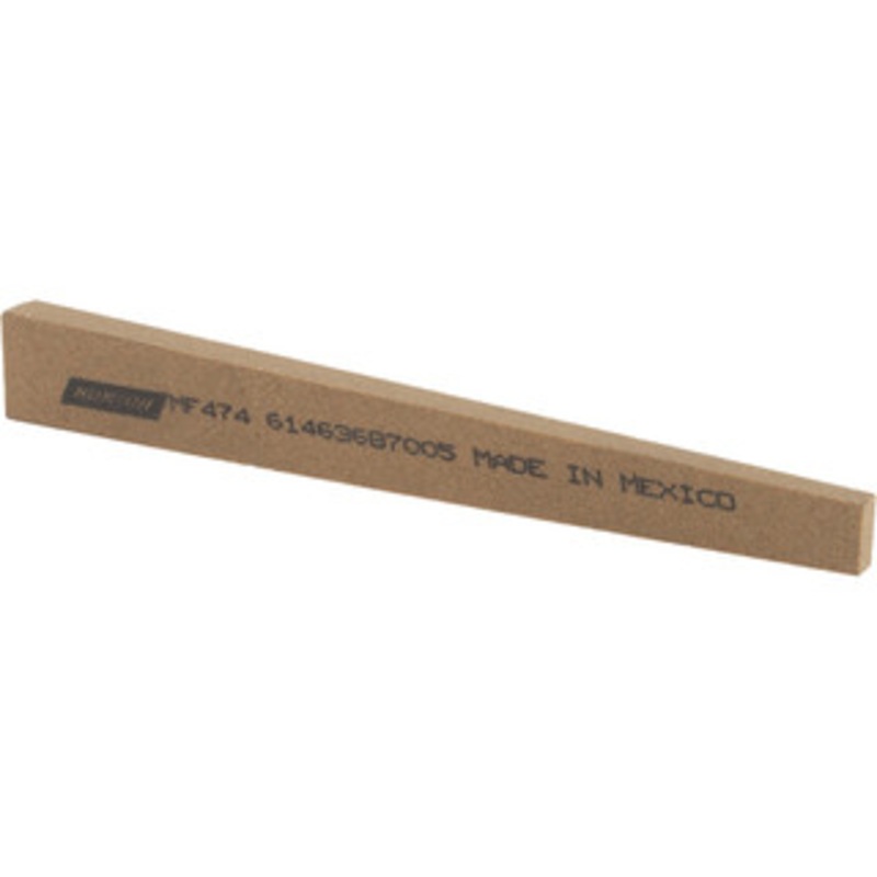 Norton 4 Long x 1/2 Wide x 1/4 Thick, Aluminum Oxide Sharpening Stone Taper, Medium Grade 61463687005 – 94452349