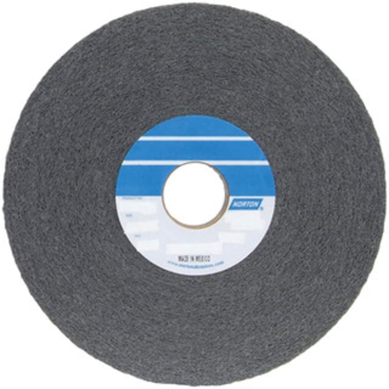 Norton 8 Diam, 1 Face Width, 3 Center Hole, Fine Grade, Silicon Carbide Deburring Wheel Convolute, Medium Density 6 Grade, 3,650 RPM 66261055207 – 05009337