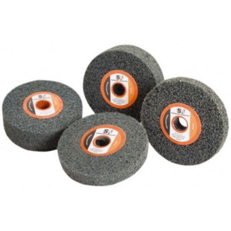 Standard Abrasives 3 Diam, 1/4 Face Width, 1/4 Center Hole, Medium Grade, Silicon Carbide Deburring Wheel Unitized, Soft Density 5 Grade, 12,000 RPM 7100018773 – 87538823