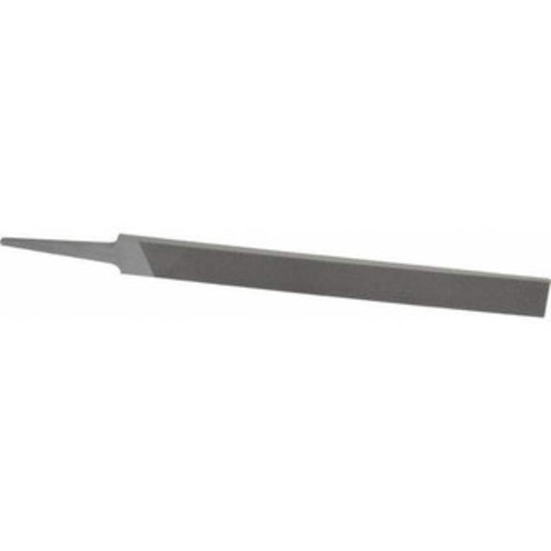 Grobet USA 8 Standard Precision Swiss Pattern Hand File Double Cut, 0 Cut, 29/32 Width x 3/16 Thick, with Tang 31.151 – 60209400