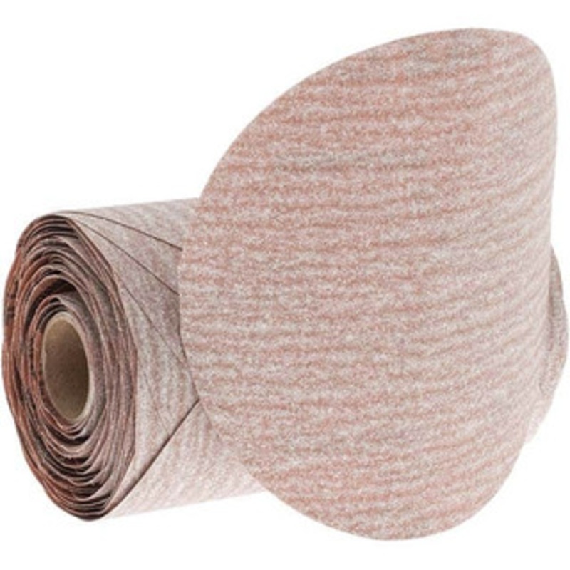 Norton 5 Diam, 180 Grit Aluminum Oxide Adhesive PSA Disc Fine Grade, Natural, B Weighted Backing, Flexible 66261131460 – 02939619