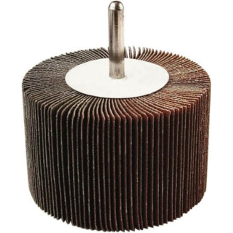 Tru-Maxx 3 Diam x 2 Face Width, Very Fine Aluminum Oxide Coated Mounted Flap Wheel 1/4 Shank Mount, 240 Grit, 20,000 Max RPM SZMTD1240 – 87661534