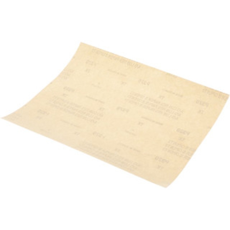 Value Collection 320 Grit, Aluminum Oxide Sanding Sheet 11 Long x 9 Wide, Extra Fine Grade, A Weighted Paper Backing 66623311871 – 00343202
