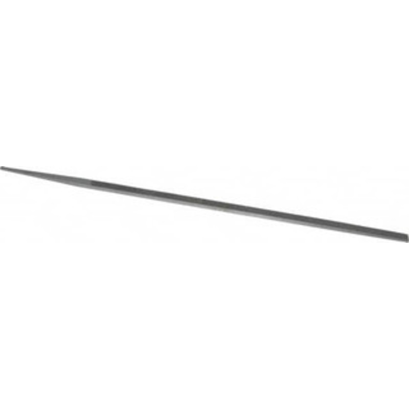 Grobet USA 10 Standard Precision Swiss Pattern Narrow Pillar File Double Cut, 0 Cut, 11/32 Width x 11/64 Thick, with Tang 31.217 – 60207537