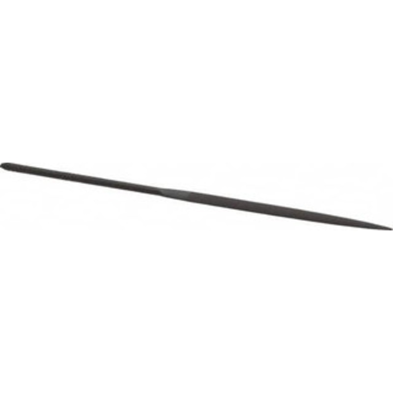Grobet USA 5-1/2 Needle Precision Swiss Pattern Crossing File 4 Cut, 2-1/2 LOC, with Handle 31.489 – 60233848