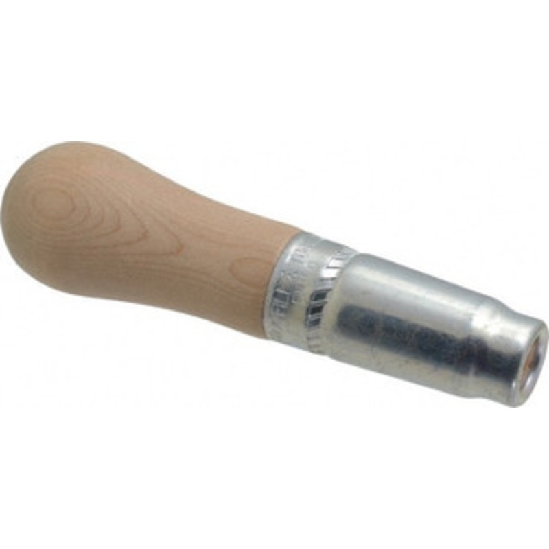 Lutz 5-1/2 Long x 1-1/2 Diam File Handle 5/16 Bore, 3-1/8 Deep, for Use with 12, 14 & 16 Files 10004 – 00651349