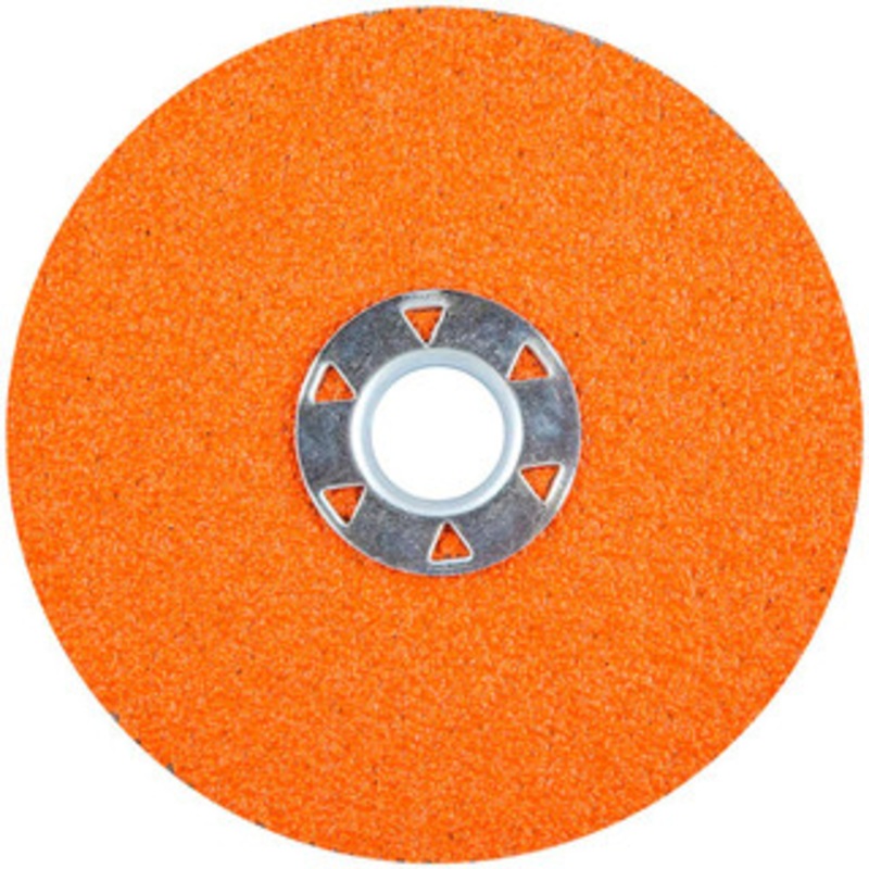 Norton 4-1/2 Diam, 5/8 Hole, 50 Grit Ceramic Alumina Fiber Disc Coarse, 11,000 Max RPM, Series BlazeX 69957370206 – 11020617