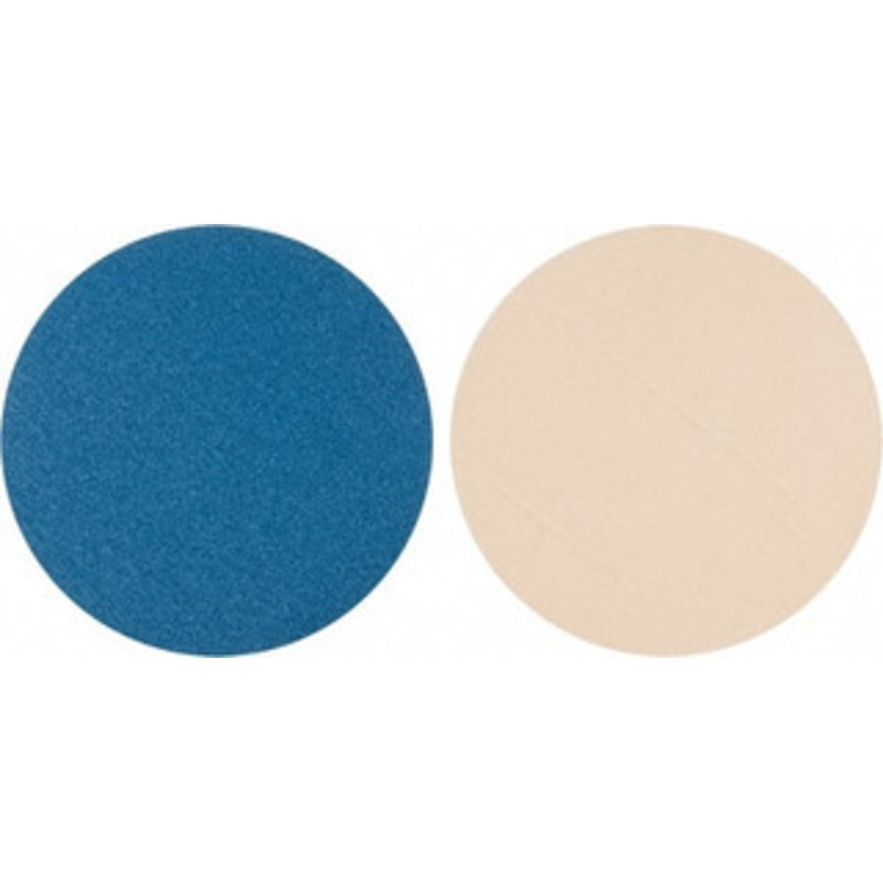 Superior Abrasives 16 Diam, 36 Grit Zirconia Alumina Adhesive PSA Disc Very Coarse Grade, Blue, Cloth Backing, Flexible 17473 – 01008762