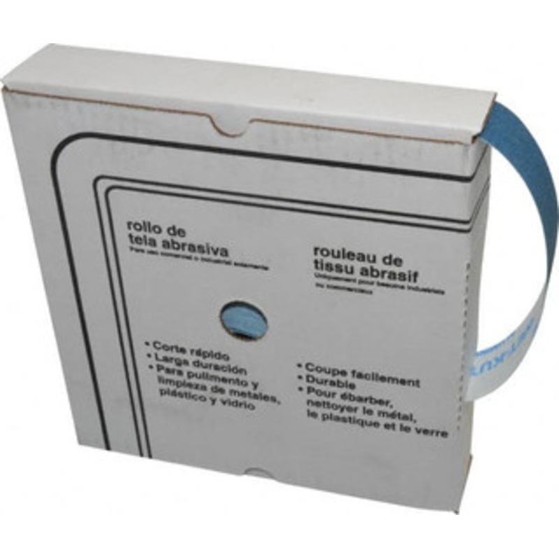 Value Collection 1-1/2 x 50 Yd 120 Grit Aluminum Oxide Shop Roll Fine Grade, J Weighted Cloth Backing E1133 – 00423384