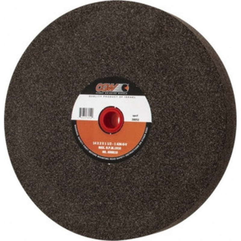 CGW Abrasives 36 Grit Aluminum Oxide Bench & Pedestal Grinding Wheel 14 Diam x 1-1/2 Hole x 2 Thick, 1773 Max RPM, O Hardness, Very Coarse Grade , Vitrified Bond 38052 – 05940747