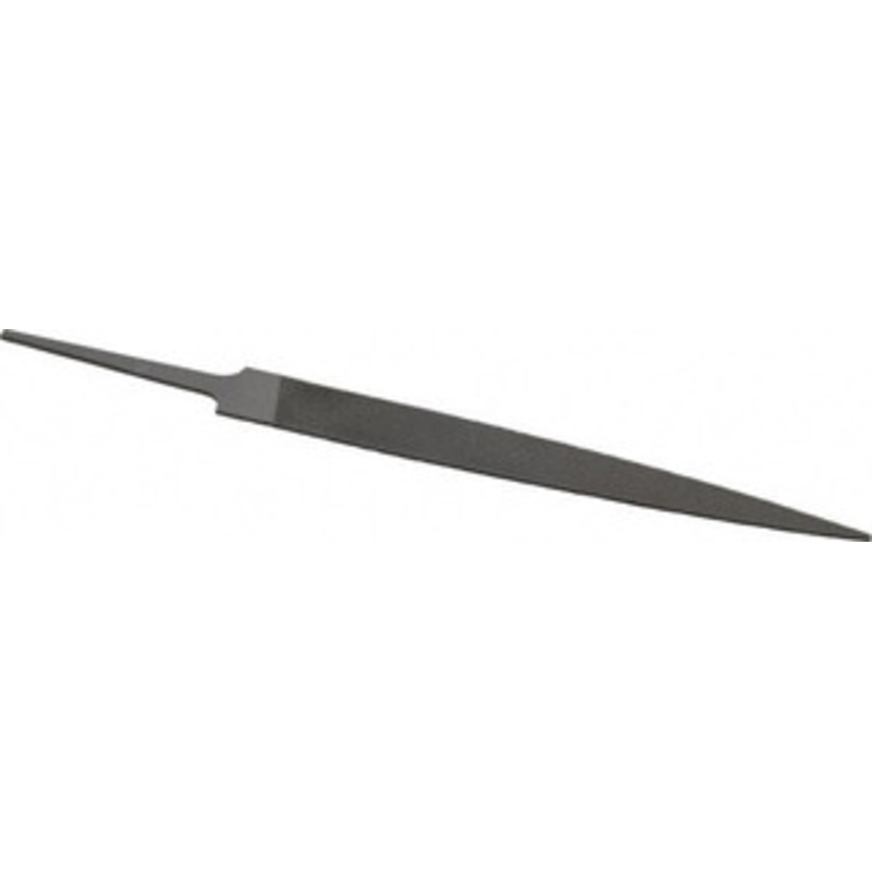 Grobet USA 4 Standard Precision Swiss Pattern Warding File Double Cut, 0 Cut, 1/2 Width x 3/64 Thick, with Tang 31.390 – 60213105