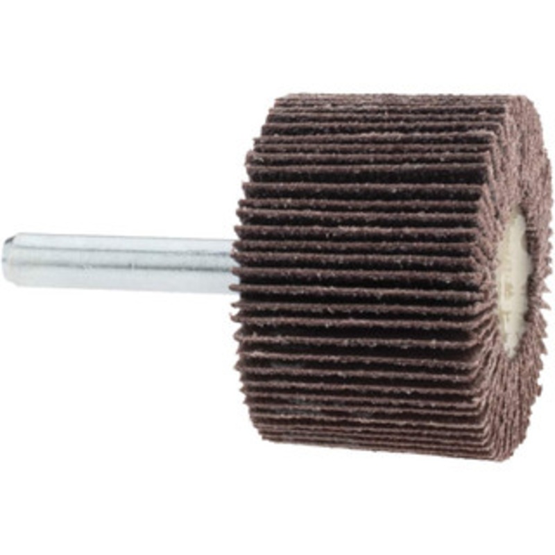 Merit Abrasives 1-1/2 Diam x 1 Face Width, Medium Ceramic Alumina Coated Mounted Flap Wheel 1/4 Shank Mount, 60 Grit, Cloth Backing, 25,000 Max RPM 08834137340 – 98364680