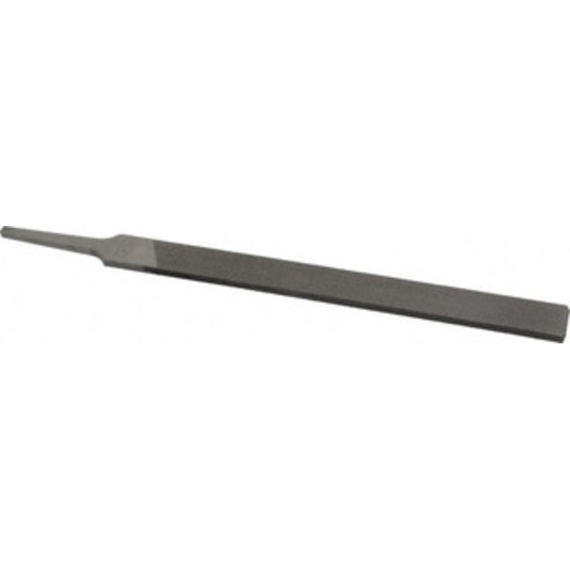 Nicholson 8 Long, Bastard Cut, Flat American-Pattern File Double Cut, 13/64 Overall Thickness, Tang 05853N – 80756117