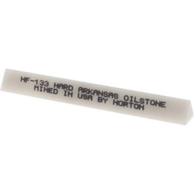 Norton 3 Long x 3/8 Wide x 3/8 Thick, Novaculite Sharpening Stone Triangle, Ultra Fine Grade 61463686625 – 05131339