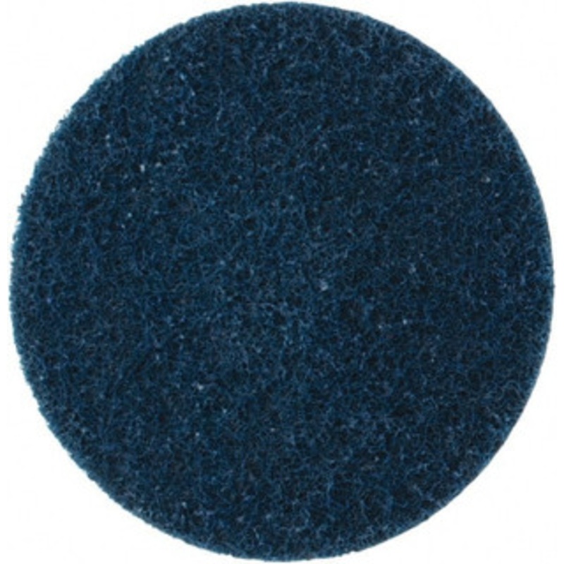 Norton 4 150 Grit Aluminum Oxide Quick Change Disc Type R Attachment, Very Fine Grade, Blue, Non-Woven, 15,000 RPM, Roloc Type 3 Compatible 66623340053 – 54566369