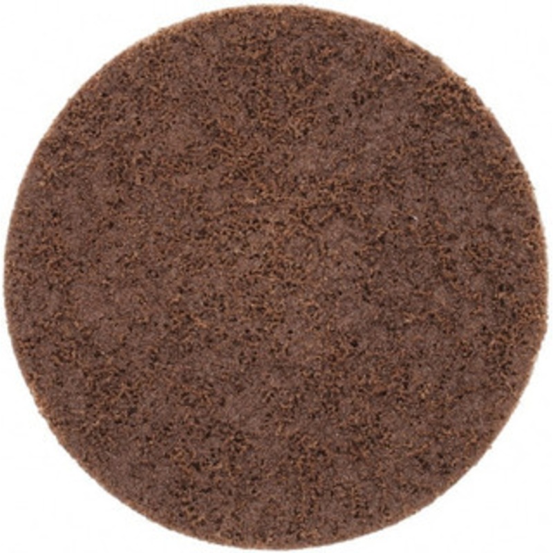 Norton 4 80 Grit Aluminum Oxide Quick Change Disc Type S Attachment, Coarse Grade, Brown, Non-Woven, 15,000 RPM, SocAtt Type 2 Compatible 66623335418 – 54566179