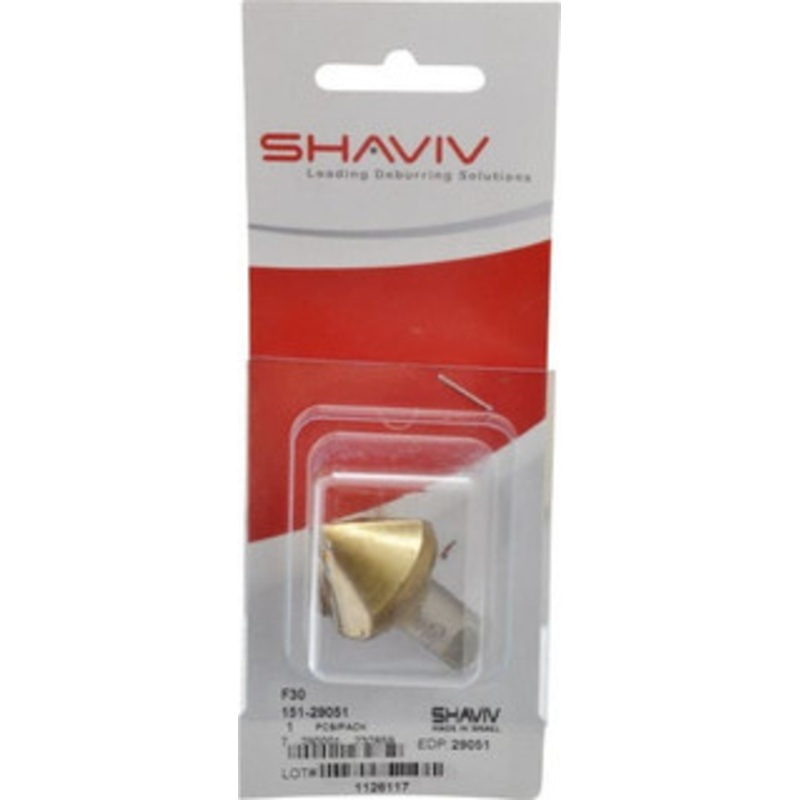 Shaviv F30 Right-Handed High Speed Steel Deburring Swivel Blade Use on Hole Edge Surfaces, Adjustable 151-29051 – 05751482