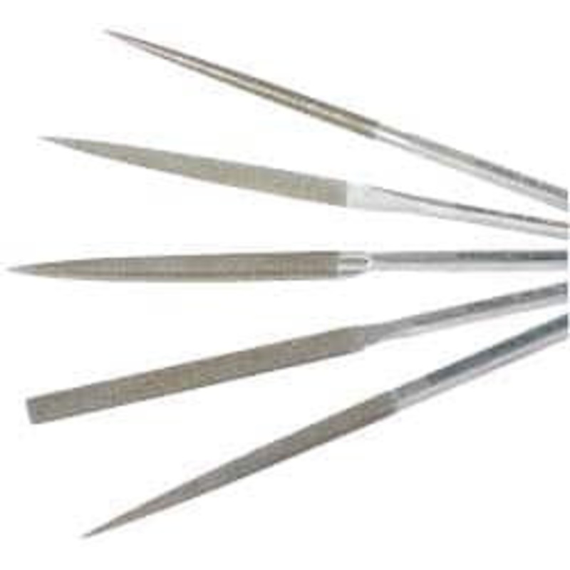 Strauss & Co. 5 Piece Diamond Pattern File Set 8-1/2 Long, Coarse Coarseness, Set Includes Equalling, Half Round, Round, Square, Three Square HB2627 D181 – 05233184