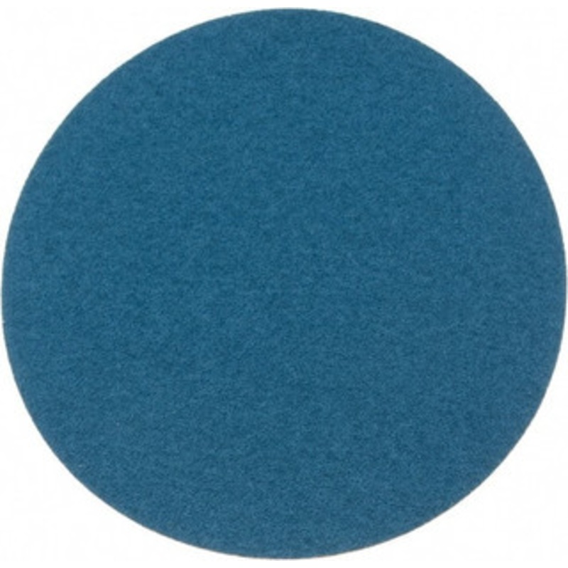Superior Abrasives 12 Diam, 36 Grit Zirconia Alumina Adhesive PSA Disc Very Coarse Grade, Blue, X Weighted Backing, Flexible 17458 – 01008614