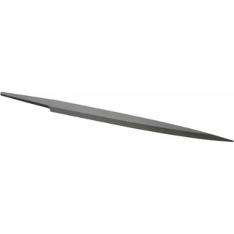 Grobet USA 6 Standard Precision Swiss Pattern Barrette File Double Cut, 2 Cut, 23/32 Width x 5/32 Thick, with Tang 31.030 – 60200326