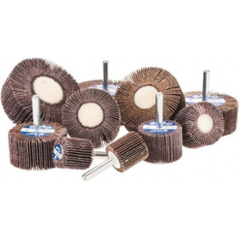 Merit Abrasives 10 Piece Flap Wheel Kit Contains Wheels Mounted on 1/4 Shank 08834138004 – 72373624