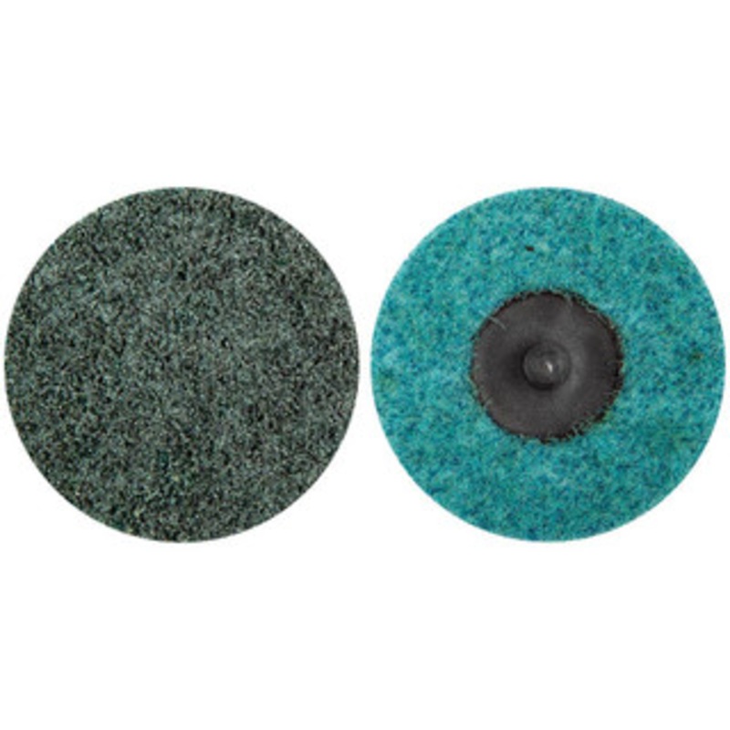 Norton 3 Aluminum Oxide Quick Change Disc Type R Attachment, Coarse Grade, Blue, Non-Woven, Nylon Web Backing, 18,000 RPM, Roloc TR Compatible 66261170273 – 39062971