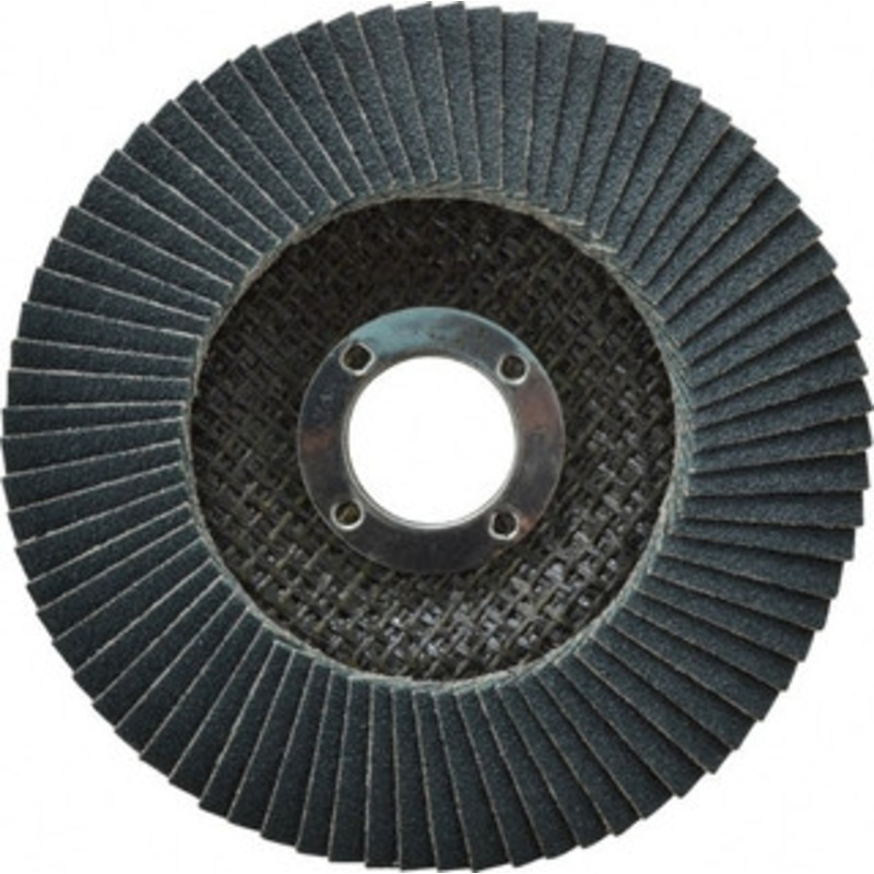 CGW Abrasives 4-1/2 80 Grit 7/8 Center Hole Type 29 Zirconia Alumina Flap Disc Medium Grade, Coated, Arbor Attachment, Poly Cotton Backing, 13,300 RPM 42325 – 56438831