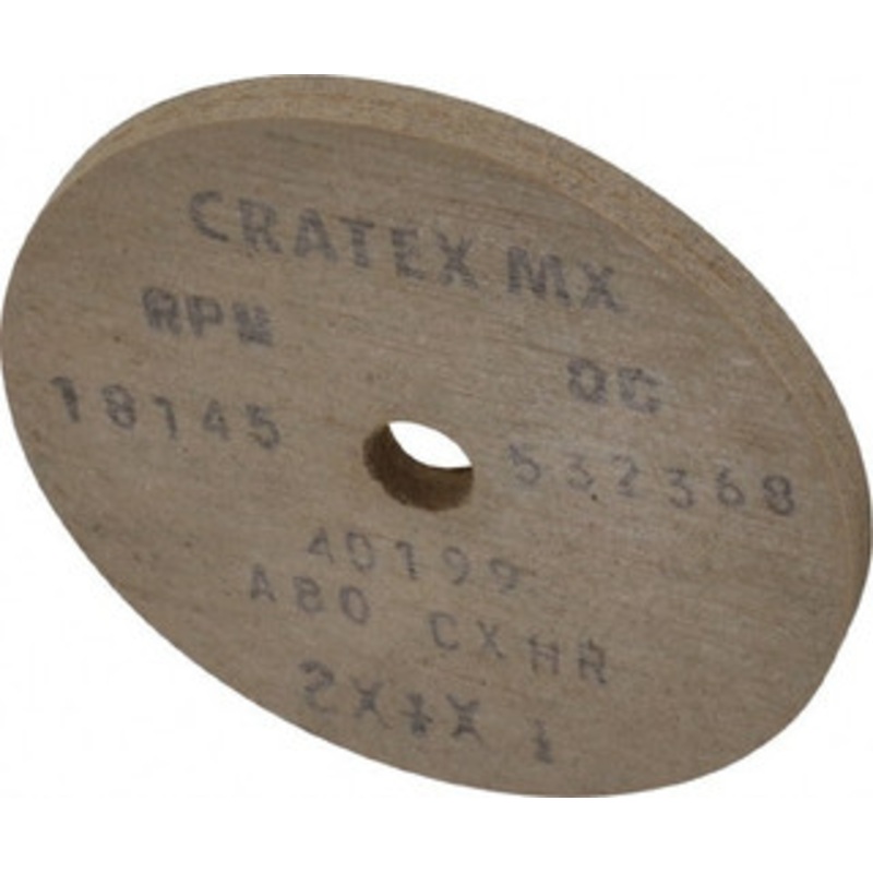 Cratex 2 Diam, 1/4 Hole, 80 Grit Aluminum Oxide Fiber Disc Medium 40199 – 03596384