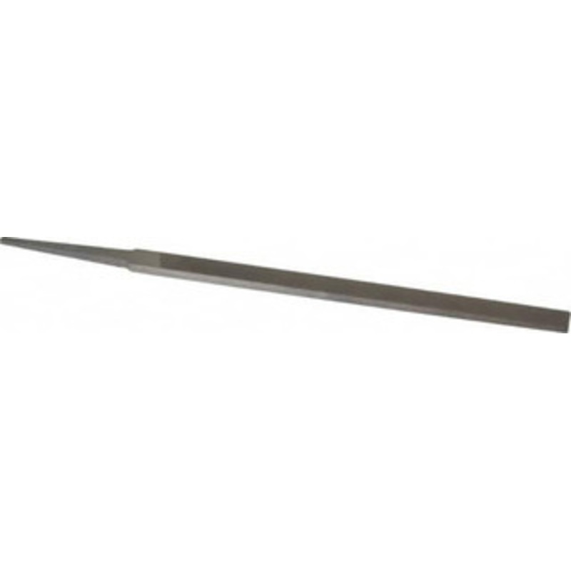 Grobet USA 6 Standard Precision Swiss Pattern Narrow Pillar File Double Cut, 2 Cut, 3/8 Width x 5/32 Thick, with Tang 31.194 – 60206323