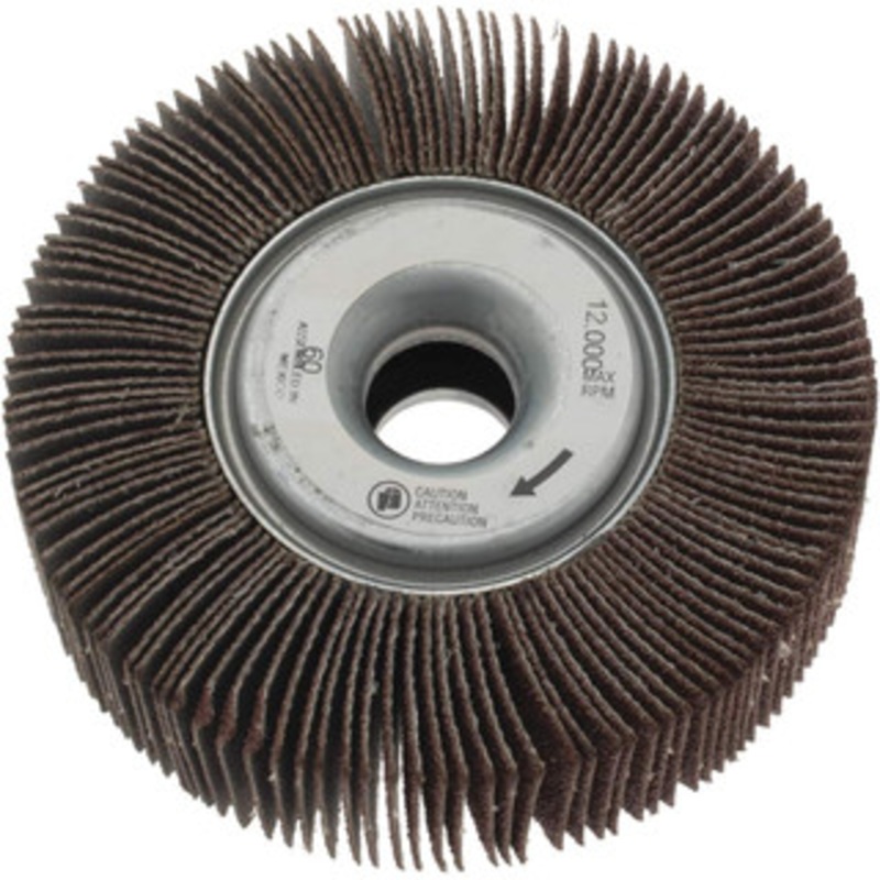 Norton 3-1/2 x 1 60 Grit Aluminum Oxide Unmounted Flap Wheel Coated, Medium Grade, 5/8 Center Hole, 12,000 Max RPM 63642502668 – 05098751