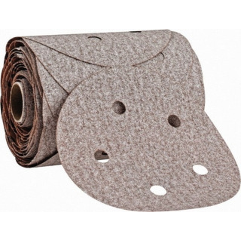 Norton 5 Diam, 100 Grit Aluminum Oxide Adhesive PSA Disc Medium Grade, Natural, B Weighted Backing, Flexible 66261131497 – 02939841