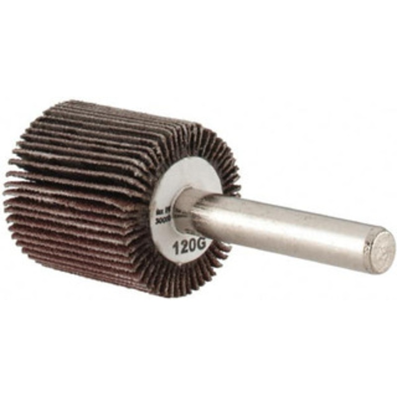 Tru-Maxx 1 Diam x 1 Face Width, Fine Aluminum Oxide Coated Mounted Flap Wheel 1/4 Shank Mount, 120 Grit, 30,000 Max RPM SZMFW2120 – 87661468