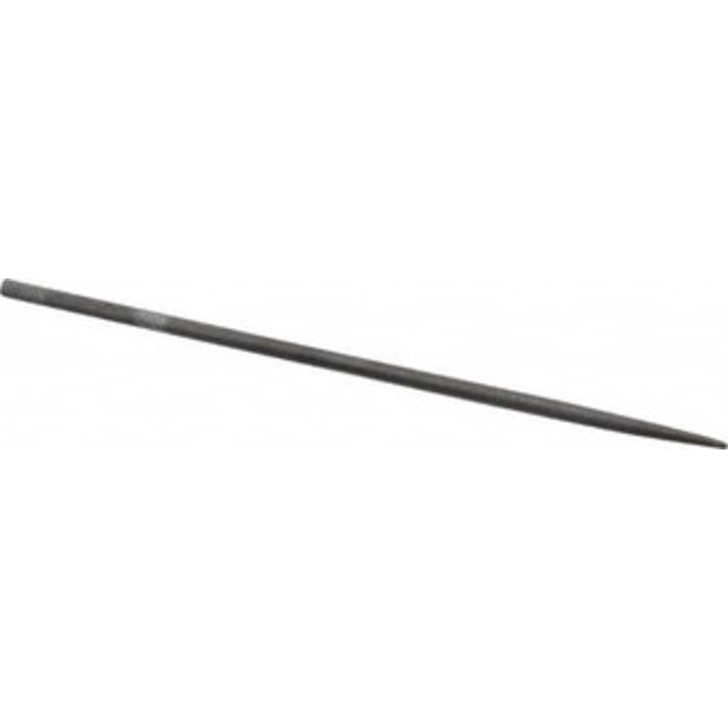 Value Collection 6-1/4 Needle Precision Swiss Pattern Round File 3 Cut, 3 Cut, 3 LOC, 6 Width x 0.17 Thick, with Handle 382-0631 – 00660233