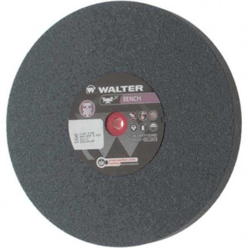 Walter Surface Technologies 80 Grit Silicone Carbide Bench & Pedestal Grinding Wheel 10 Diam x 1 Hole x 1 Thick, 2500 Max RPM, Fine Grade, Vitrified Bond 12E649 – 57810004
