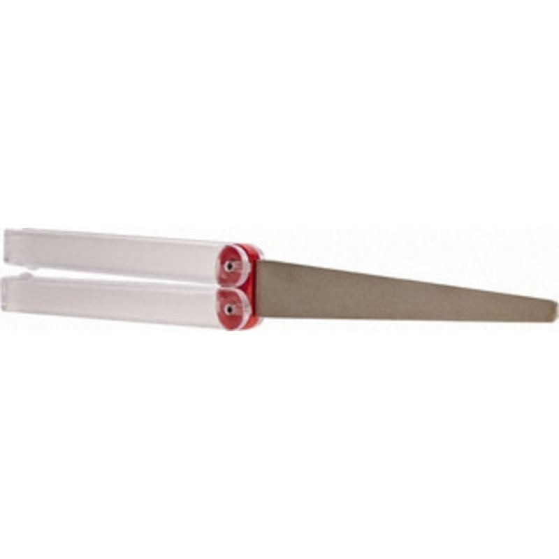 DMT Diamond Machining Technology 9-1/2 OAL Fine Flat Sharpener Diamond File 3/4 Wide x 1/16 Thick, 4 LOC, Red, 600 Grit FFF – 05126131