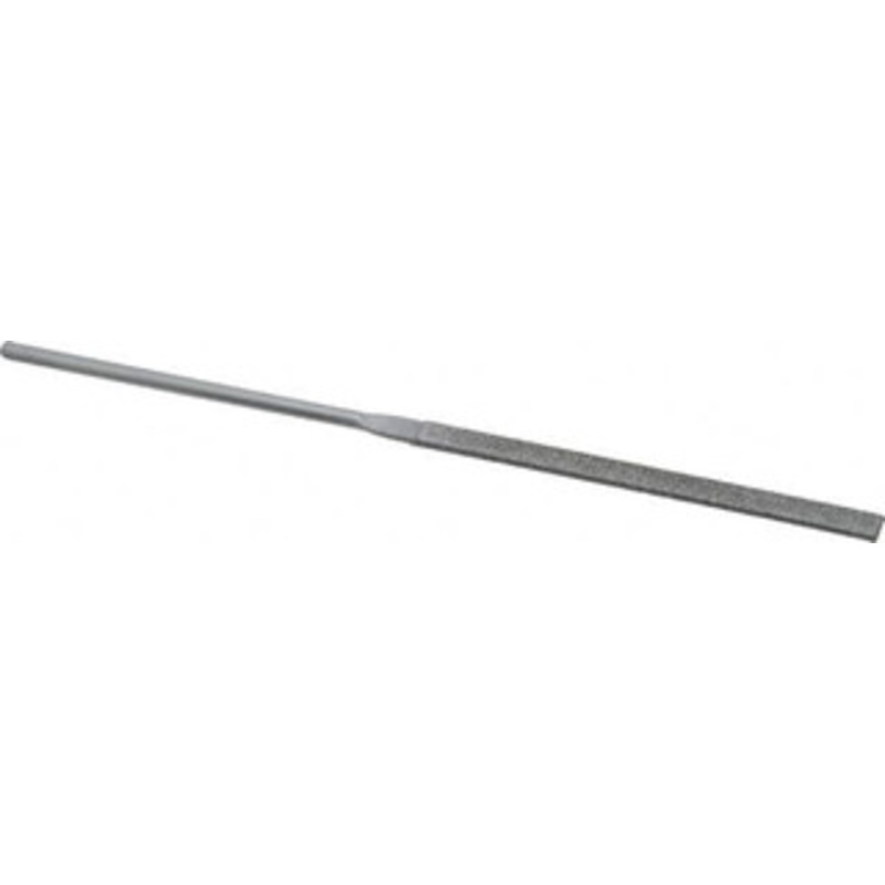 Grobet USA 5-1/2 OAL Medium Equalling Needle Diamond File 2-1/2 LOC, 126 Grit 33.971 – 03537552